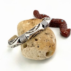 Smallest Size Heavy Triangle Wire Stamped And Saw Cut Bracelet For Small Size Wrist