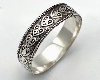 Mother's Day Heart To Heart Silver Band Ring