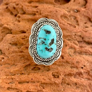 Kingman Turquoise Ring Size 5