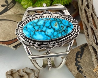 Dodson Native American Navajo Family Vintage Sterling Silver Turquoise Bracelet Cuff Dodson Native American Navajo Family Vintage Sterling Silver Turquoise Bracelet Cuff