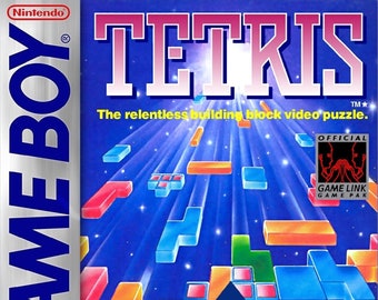 Tetris Gameboy Box Manual & Tray - NO GAME included