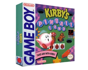 Kirby's Pinball Land Gameboy Box Manual & Tray - NO GAME included