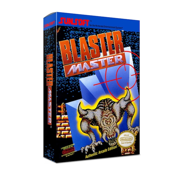 Blaster Master NES Box Manual Poly Block Dust Cover - NO GAME included