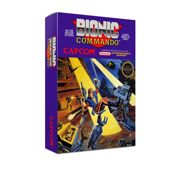 Bionic Commando NES Box Manual Poly Block Dust Cover - NO GAME included
