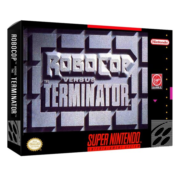 RoboCop Vs Terminator SNES Box Manual and Tray NO GAME included