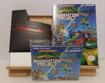 Teenage Mutant Ninja Turtles the Manhatten Project NES Box Manual