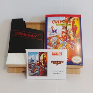 Chip n Dale Rescue Rangers 2 NES Box Manual Poly Block Dust Cover - NESSUN GIOCO incluso