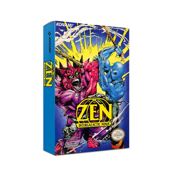 Zen Intergalactic Ninja NES Box Manuel Poly Block Dust Cover - AUCUN JEU inclus