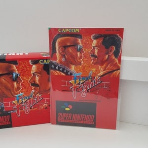 Final Fight SNES-doos, handleiding en dienblad GEEN SPEL inbegrepen