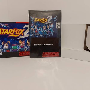 StarFox 2 - SNES Box Manual and Tray NO GAME included