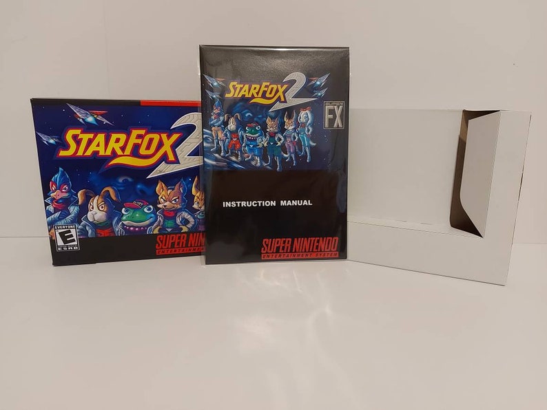 StarFox 2 SNES Box Manual and Tray NO GAME included image 1