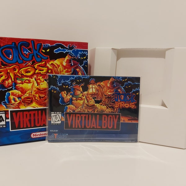 Jack Bros Virtual Boy  Box Manual & Tray -NO GAME included