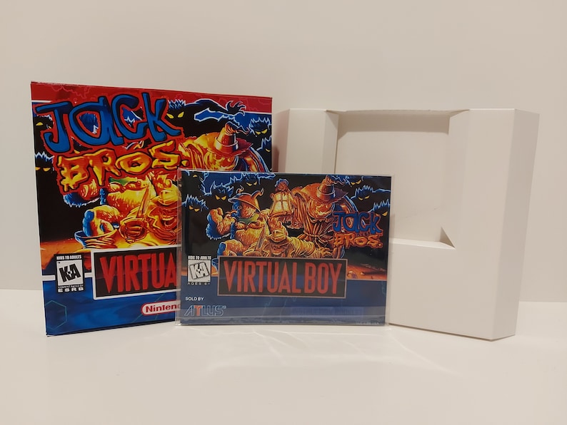 Jack Bros Virtual Boy Box Manual & Tray NO GAME included image 1