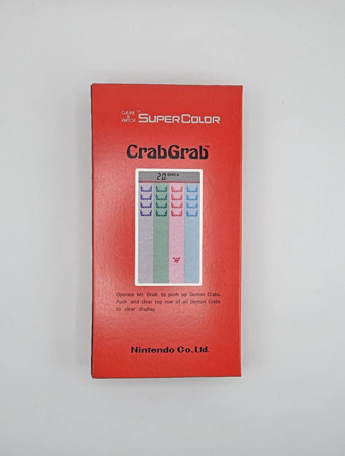 Crab Grab UD-202 ゲーム＆ウォッチ ボックスとマニュアル - ゲームは