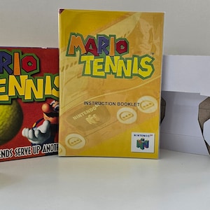 Mario Tennis N64 Box Manuale Vassoio NESSUN GIOCO incluso