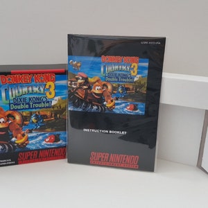 Donkey Kong Country 3 SNES Box Manual and Tray NO GAME included