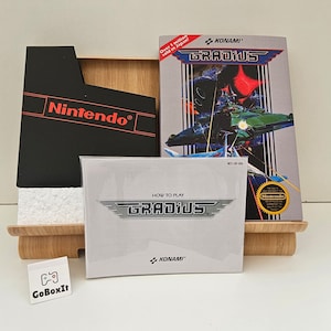 Gradius NES Box Manual Poly Block Dust Cover - NESSUN GIOCO incluso