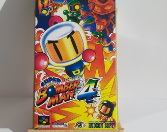 スーパーボンバーマン 4個セット スーパーボンバーマン4 スーパーファミコン ボックス＆トレイ - ゲーム