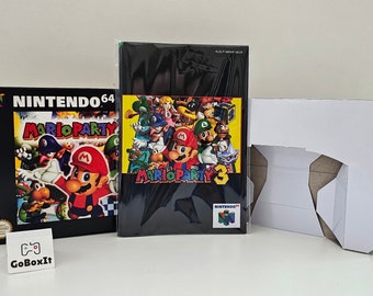 Mario Party 3 N64 Box Manuale Vassoio NESSUN GIOCO incluso