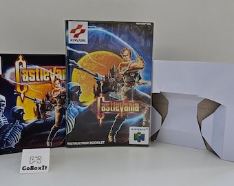 Bandeja manual de caja de Castlevania N64 SIN JUEGO INCLUIDO
