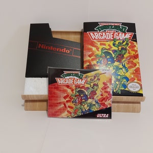 Teenage Mutant Hero Turtles 2 The Arcade Game NES Box Manual Poly Block & Dust Cover - NO GAME included