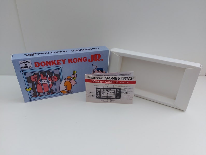 Donkey Kong Jr DJ-101 Game & Watch Box Manual and Tray NO GAME included image 1