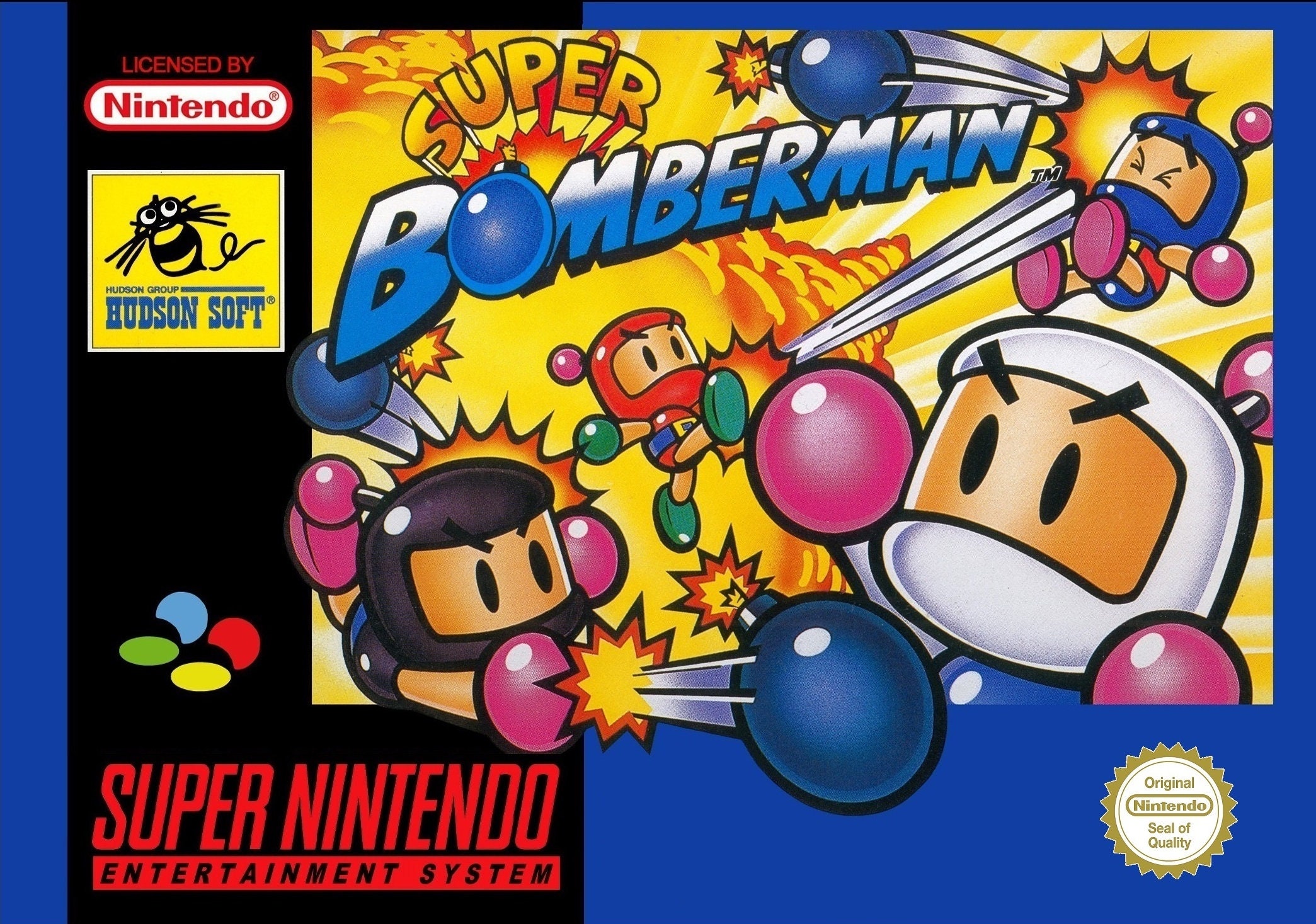 Nintendo SFC SNES Super Bomberman 1 2 3 4 5 Lot 5 Japan Game w/Box  Instructions