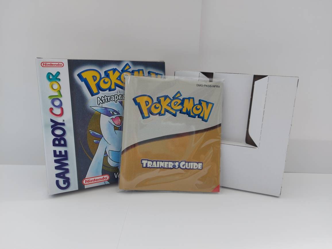 Pokémon Silver Gameboy Color  Box Manual & Tray - NO GAME included English French German Australian USA