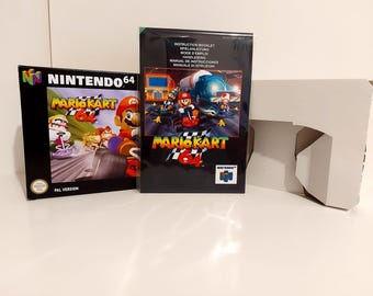 Mario Kart 64 N64 Box Manual Tray NO GAME included