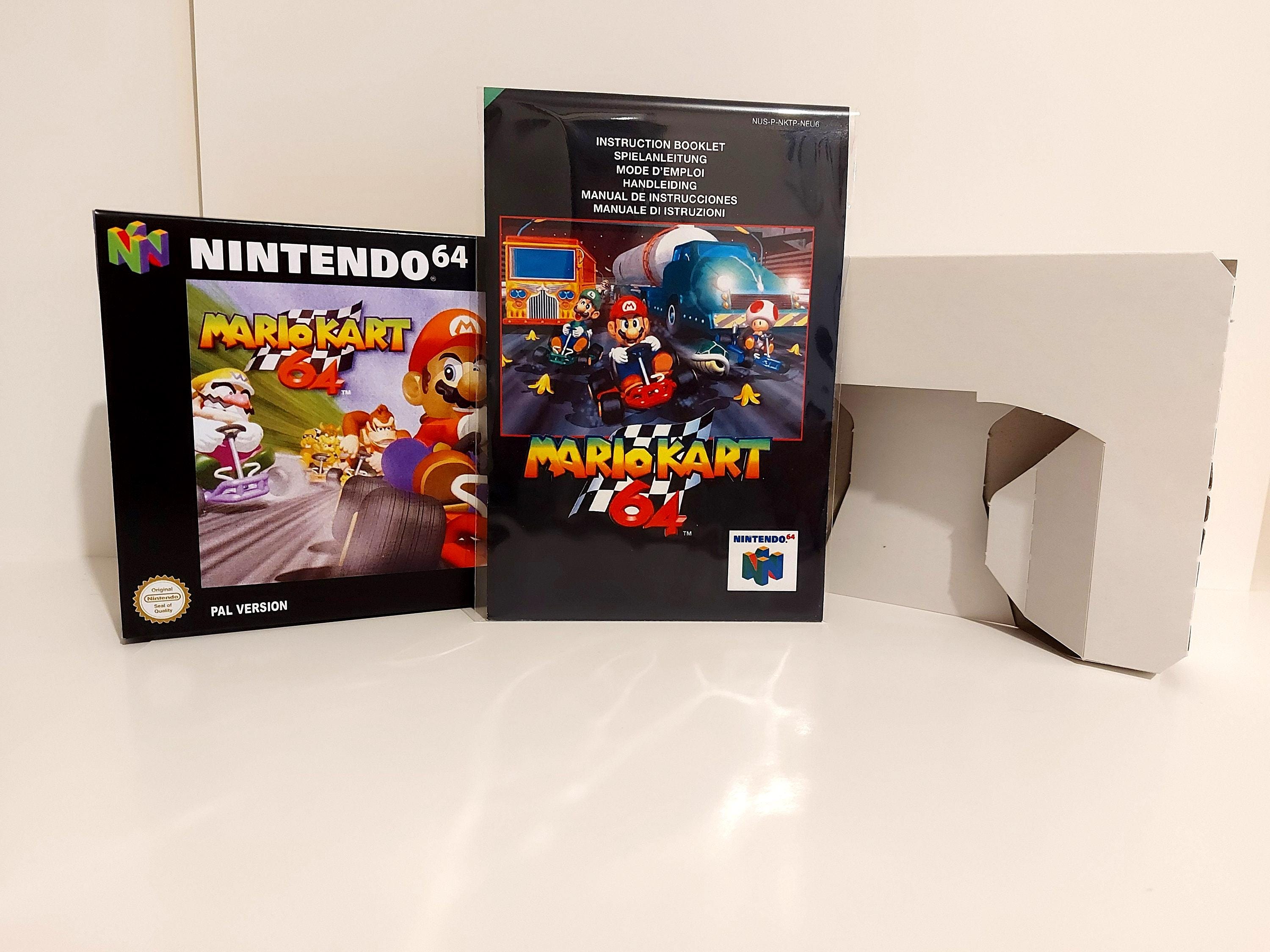 Mario Kart 64 N64 Box Manual Tray NO GAME included