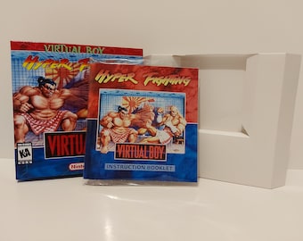 Hyper Fighting Virtual Boy Box Manual & Fack - INGET SPEL ingår