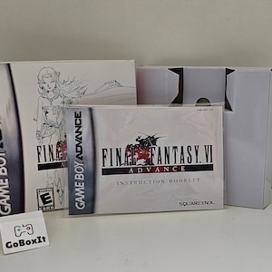 Final Fantasy VI Gameboy Advance  Box Manual & Tray - NO GAME included