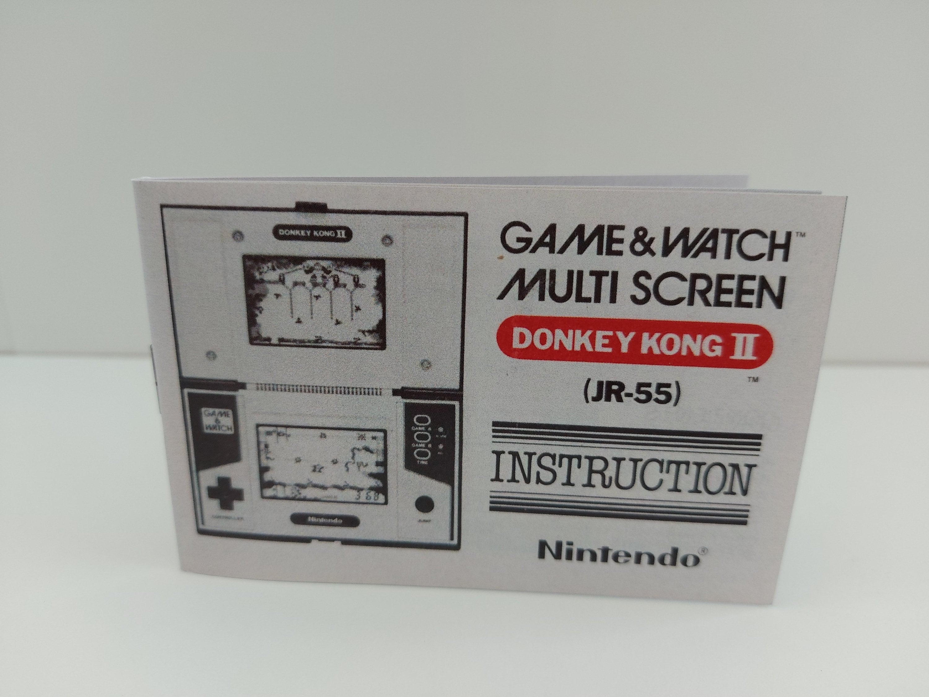 ドンキーコングII GAME&WATCH JR-55 説明書箱付 動作品 第23作】 JR-55 ドンキーコング2 - どこでもGAME&WATCH