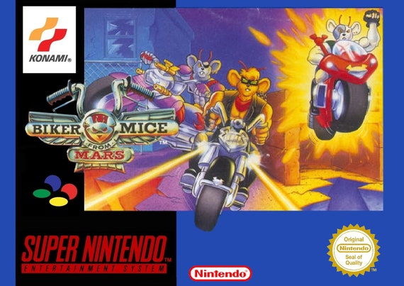 Biker Mice From Mars SNES Box Manual and Tray NO GAME Included