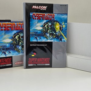 Cybernator SNES Box Manual and Tray NO GAME included