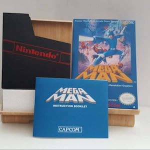 Mega Man NES Box Manual Poly Block Dust Cover - NESSUN GIOCO incluso
