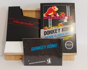 Donkey Kong NES Box Manual Poly Block Dust Cover - NO GAME included