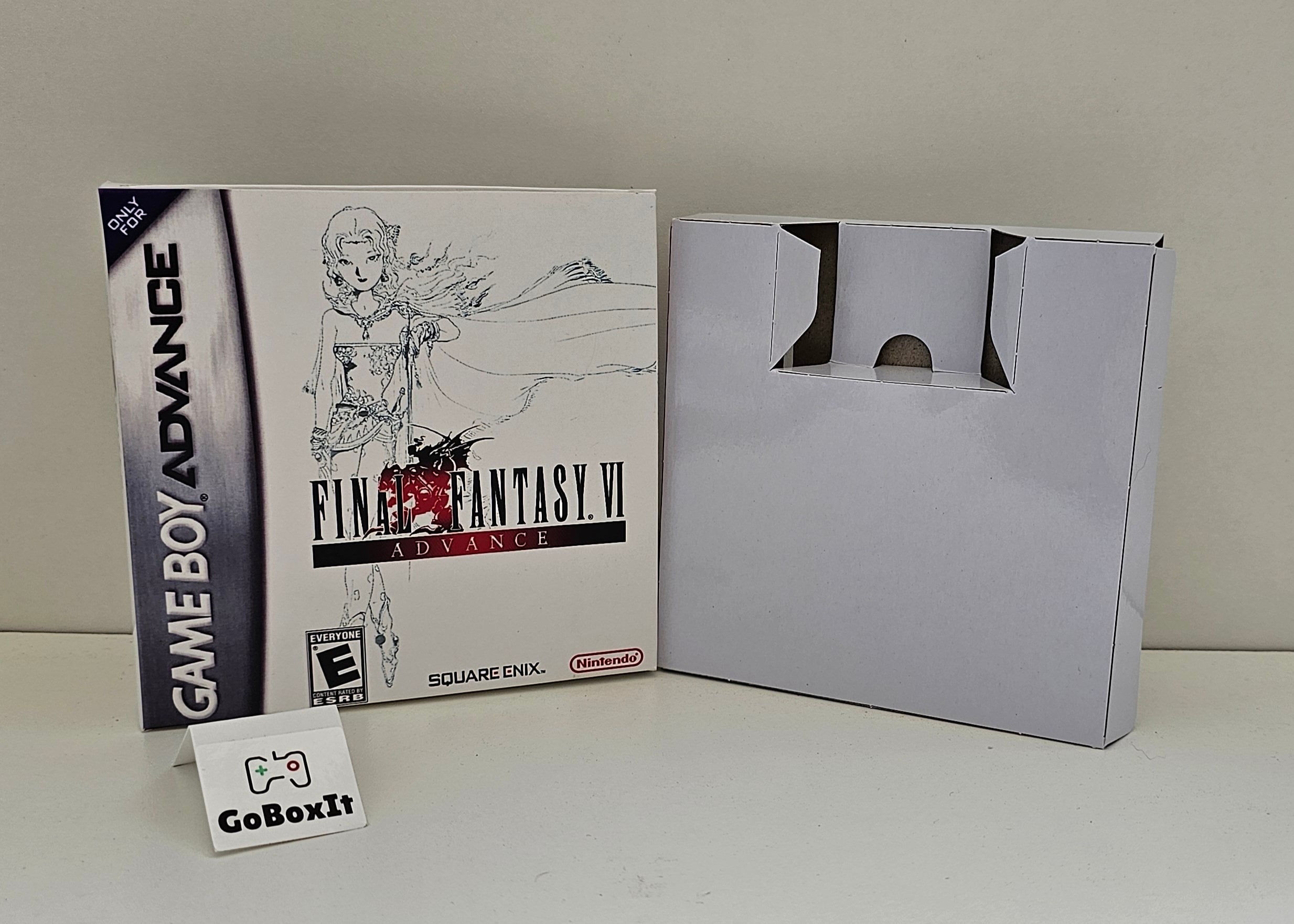 Final Fantasy VI Gameboy Advance Box Manual & Tray - NO GAME