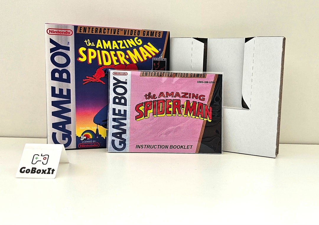 The Amazing Spider-man Gameboy Box Manual & Tray NO GAME Included