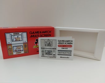 Mickey and Donald DM-53 Game & Watch Box Manual and Tray -  NO GAME included