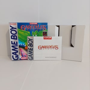 Manuale e vassoio della scatola del Gameboy Gargoyles Quest - NESSUN GIOCO incluso
