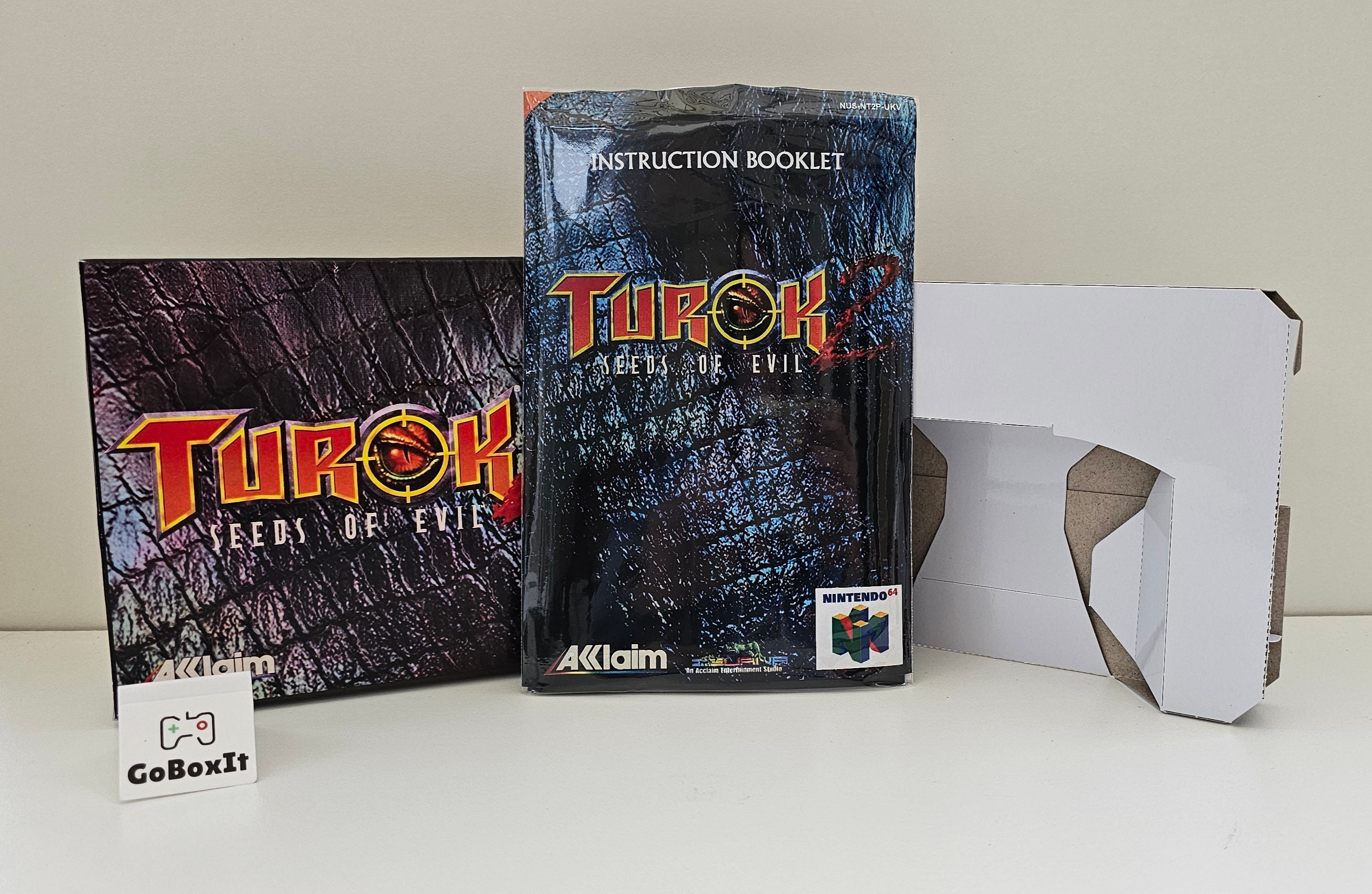 Turok 2 Seeds of Evil N64 Box Manual Tray No Game included USA or PAL