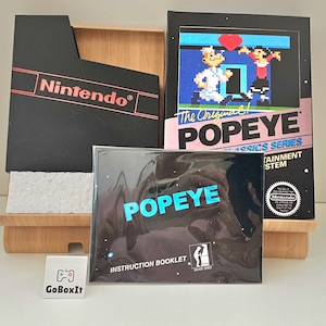 Popeye NES Box Manual Poly Block Dust Cover - NESSUN GIOCO incluso