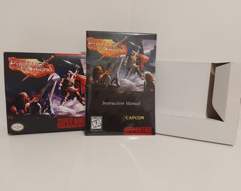 Knights of the Round SNES Box Manual and Tray NO GAME Included