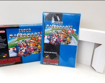 Boîte Super Mario Kart SNES, manuel et plateau - JEU SANS inclus