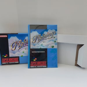 Pilot Wings SNES-doos, handleiding en dienblad GEEN SPEL inbegrepen