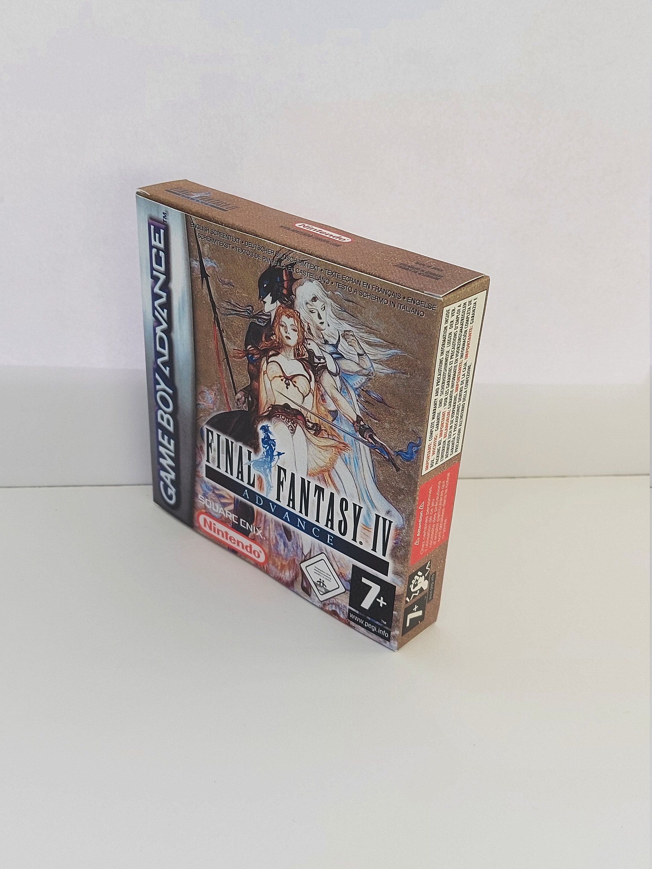 Final Fantasy IV Gameboy Advance Box, Manual & Tray - NO GAME