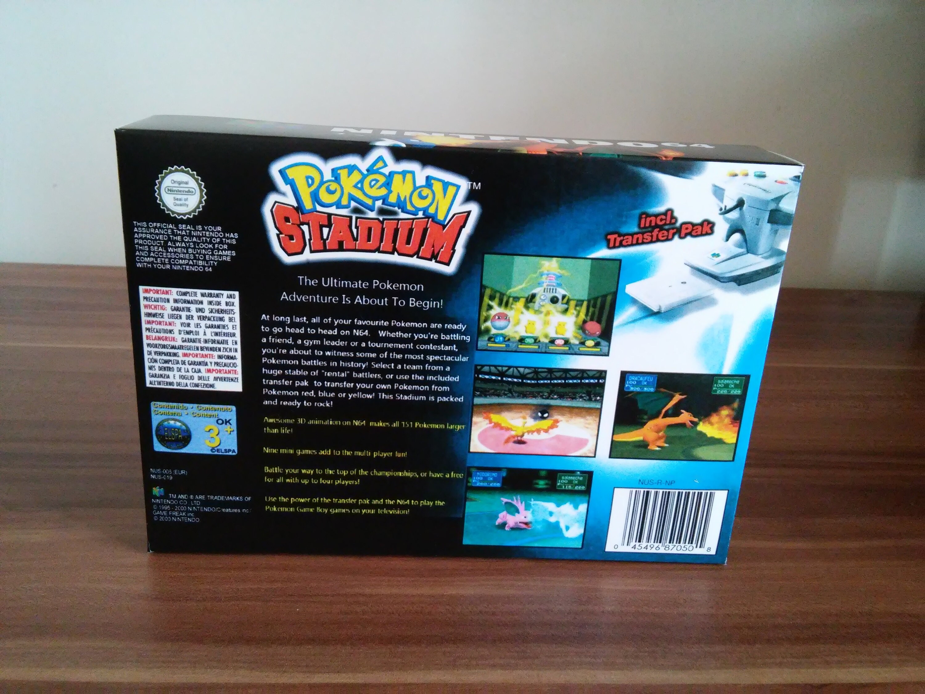 ポケモンスタジアム N64 箱、マニュアル、トレイ（ゲーム本体は付属