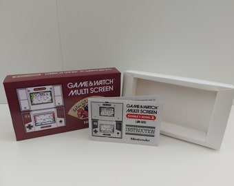 Donkey Kong 2 JR-55 Game & Watch Box Manual and Tray -  NO GAME included