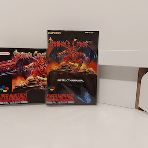 Demon&#39;s Crest SNES Box Manual and Tray NO GAME included